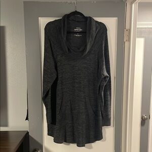 Torrid Super Soft Gray Cowl Neck Sweater